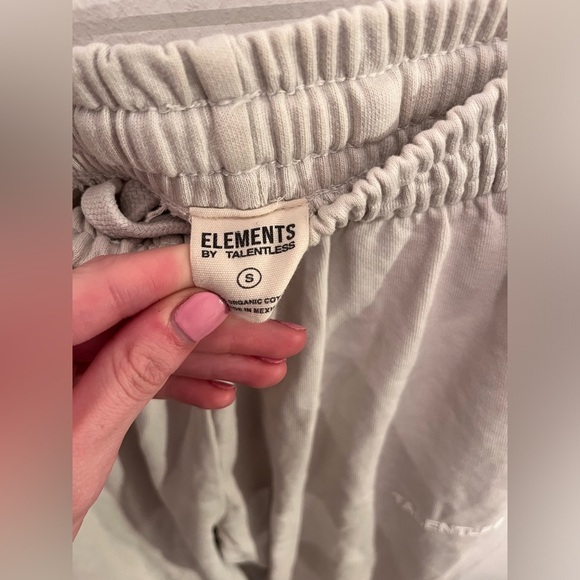 Talentless Heavyweight Sweatpants Women's Streetwear Cream Size XS - Picture 4 of 6